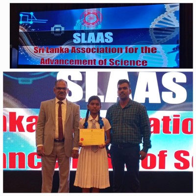 இளம் விவசாய விஞ்ஞானி விருதினை வென்ற யாழ் மாணவி!