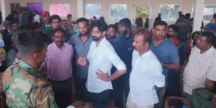 பாதிக்கப்பட்ட மக்களை சந்தித்த ஜீவன் தொண்டமான்!