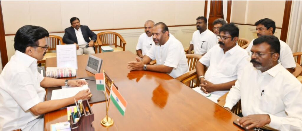 தமிழக முதலமைச்சரை சந்தித்த தமிழ்த் தேசிய பேரவை!