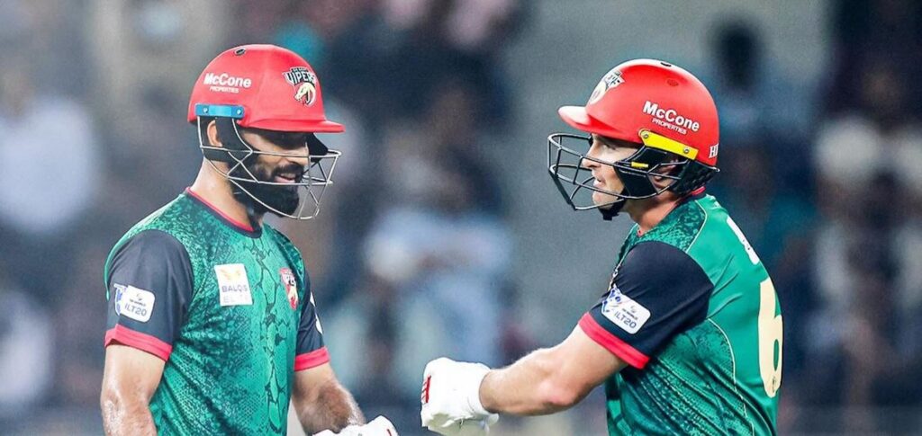 இன்டர்நெஷனல் லீக் ரி20 இல் டெசர்ட் வைப்பர்ஸ் அணி நடப்பு சம்பியன்