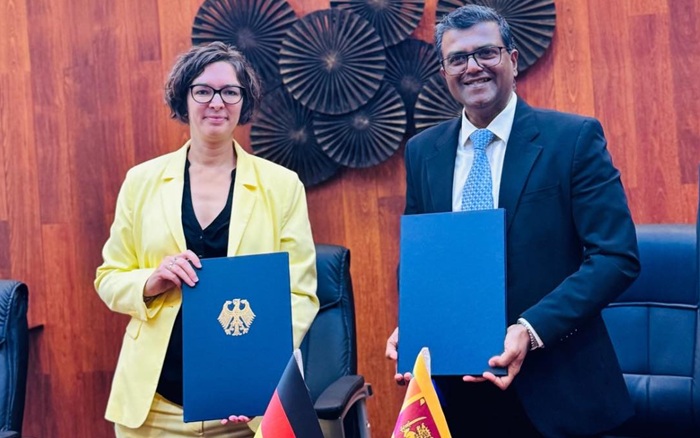 ஜேர்மனிக்கும், இலங்கைக்கும் இடையே இருதரப்பு ஒப்பந்தம் கையெழுத்தானது