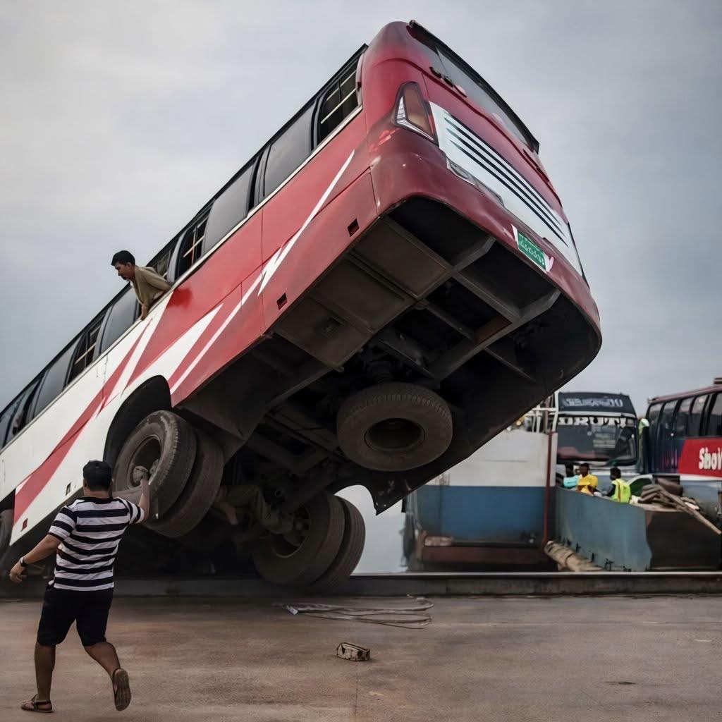 ஆற்றுக்குள் கவிழ்ந்த பேருந்து – 24 பேர் உயிரிழப்பு
