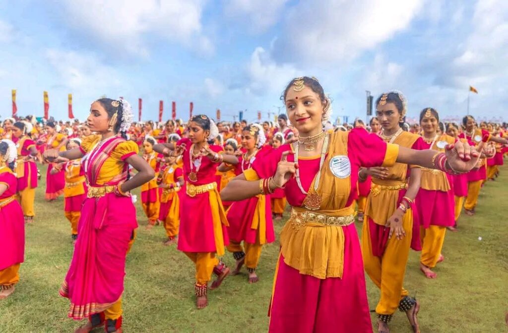 காலி முகத்திடலில் பரத நாட்டியத்தில் உலகசாதனை