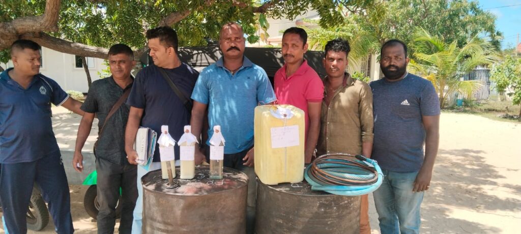 வடமராட்சி கிழக்கில் கசிப்பு மீட்பு
