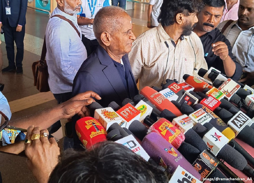 இலண்டனுக்குப் புறப்பட்டார் இளையராஜா