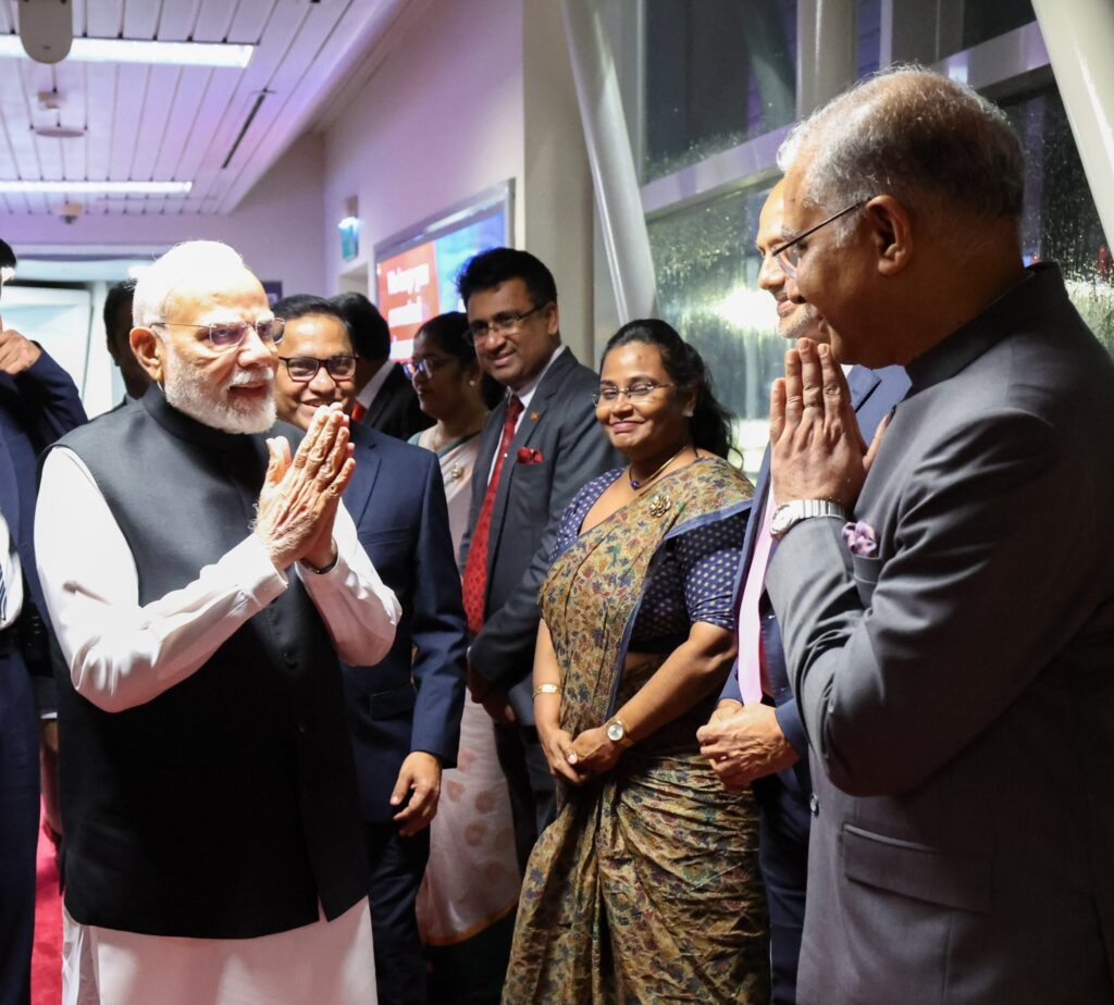 இலங்கை வந்தார் இந்தியப் பிரதமர் மோடி