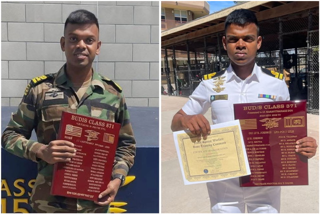அமெரிக்க கடற்படை சீல் பட்ஜ் பெற்ற முதல் இலங்கையர்