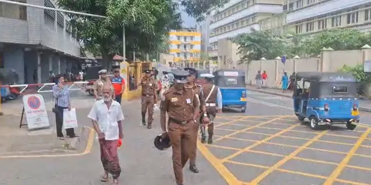 பாதுகாப்பு பலப்படுத்தப்பட்ட கொழும்பு தேசிய வைத்தியசாலை வளாகம்