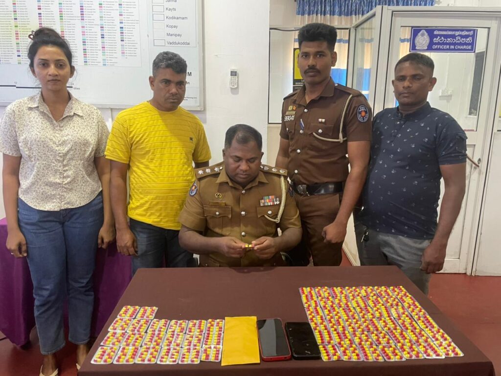 கொழும்பிலிருந்து யாழிற்கு போதைப்பொருட்களை கொண்டு வந்தவர்கள் கைது
