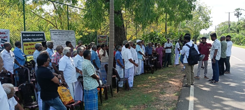 காணிகளை விடுவிக்க கோரி வலி. வடக்கில் போராட்டம்!