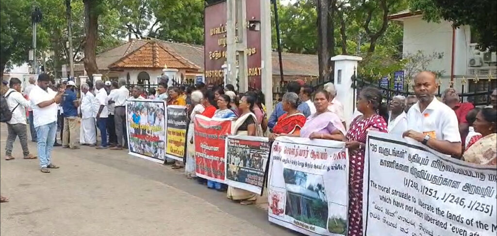 காணிகளை விடுவிக்க கோரி யாழில் போராட்டம்!